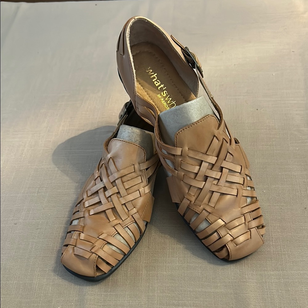 AEROSOLES Tan Leather flats